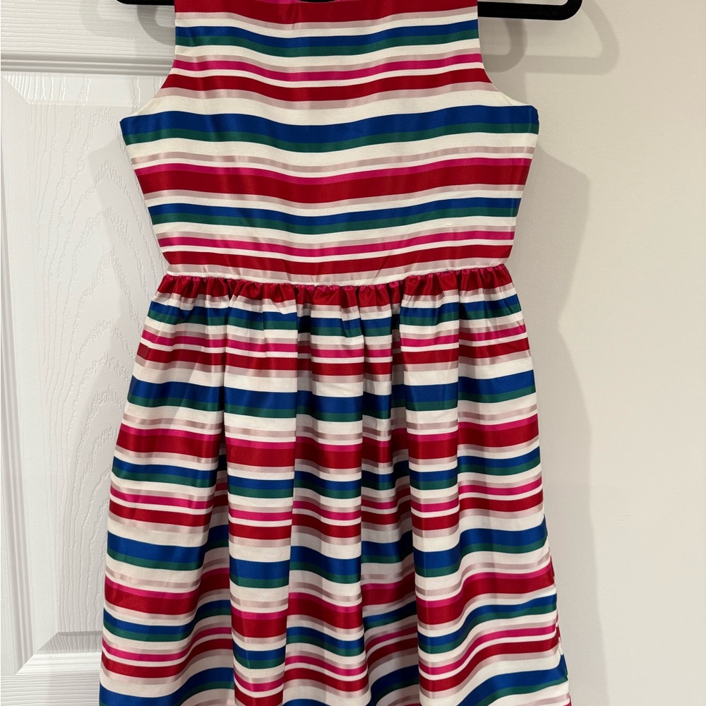 Gymboree Striped Dress in Red, Blue, and Green - gorgeous dress! Size 12